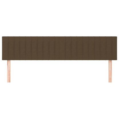 Testiera Marrone Scuro 200x5x78/88 cm in Tessuto | homemem39