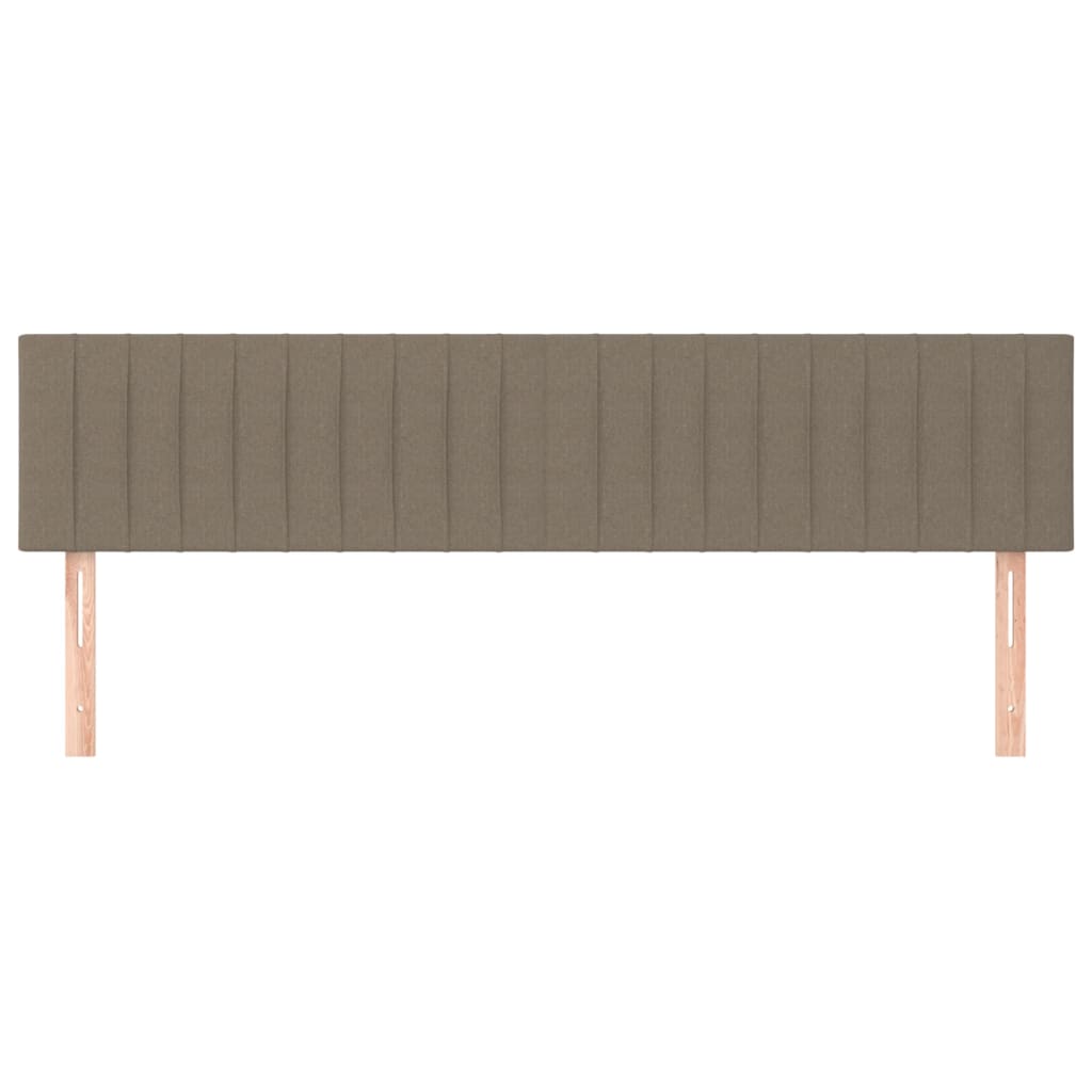 Testiera 2 pz Tortora 100x5x78/88 cm in Tessuto - homemem39