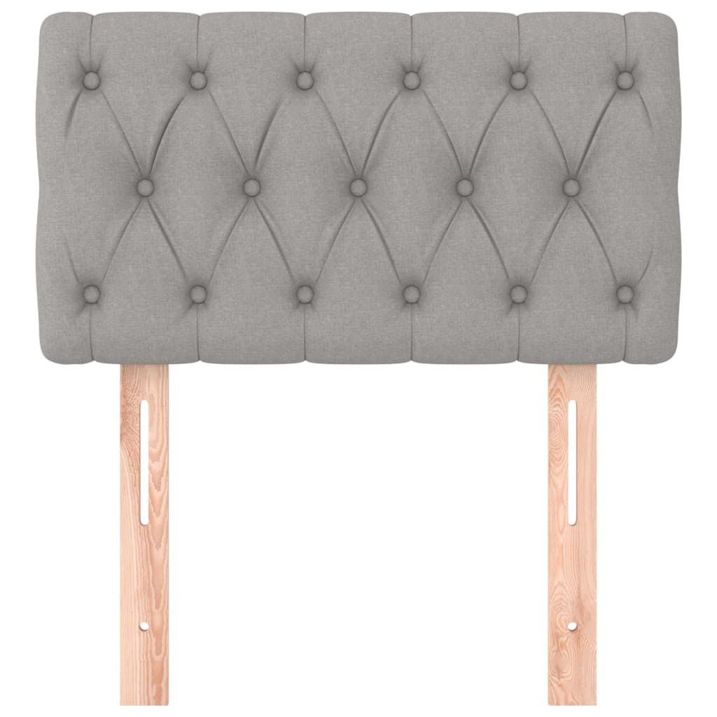 Testiera Grigio Chiaro 80x7x78/88 cm in Tessuto - homemem39