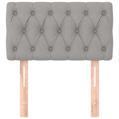 Testiera Grigio Chiaro 80x7x78/88 cm in Tessuto - homemem39
