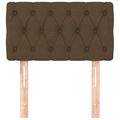 Testiera Marrone Scuro 80 x 7 x 78/88 cm in Tessuto - homemem39