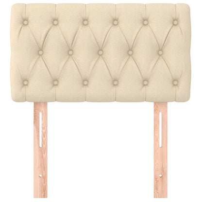 Testiera Crema 80 x 7 x 78/88 cm in Tessuto - homemem39