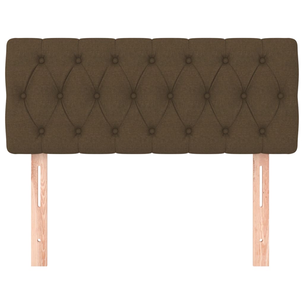 Testiera Marrone Scuro 90 x 7 x 78/88 cm in Tessuto