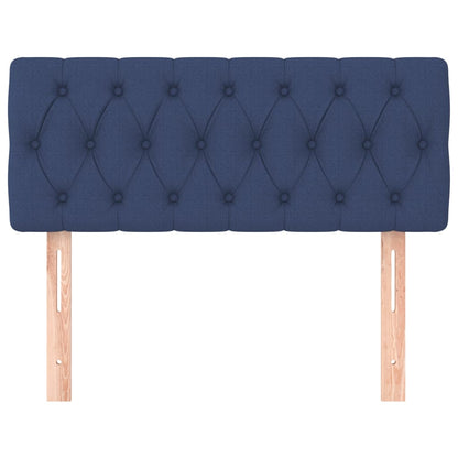 Testiera Blu 90 x 7 x 78/88 cm in Tessuto