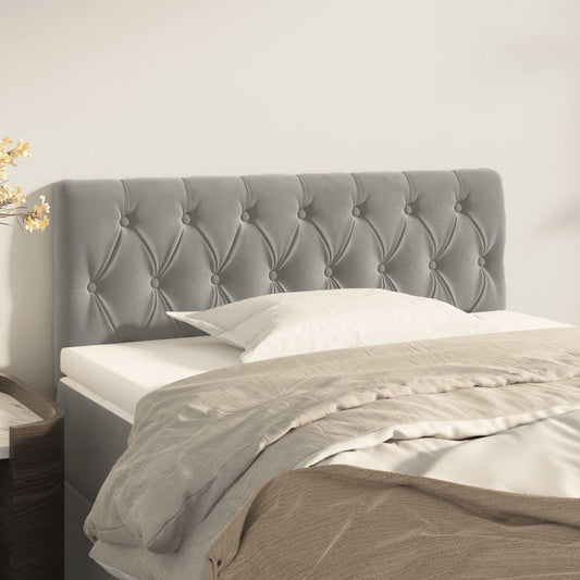 Testiera Grigio Chiaro 90x7x78/88 cm in Velluto | homemem39