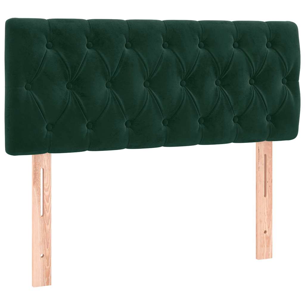 Testiera Verde scuro 90x7x78/88 cm in Velluto | homemem39