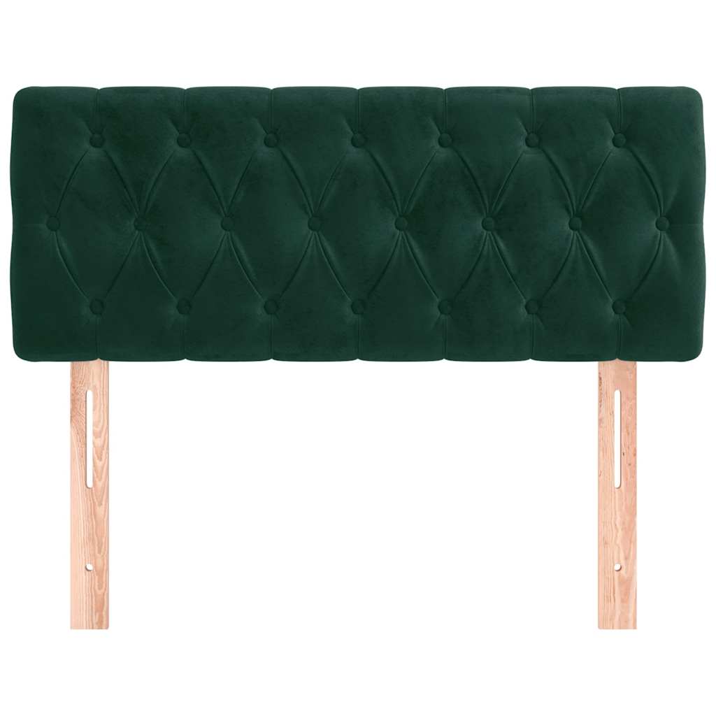 Testiera Verde scuro 90x7x78/88 cm in Velluto | homemem39