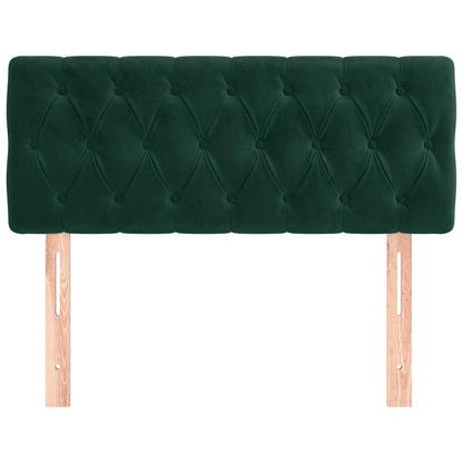 Testiera Verde scuro 90x7x78/88 cm in Velluto | homemem39