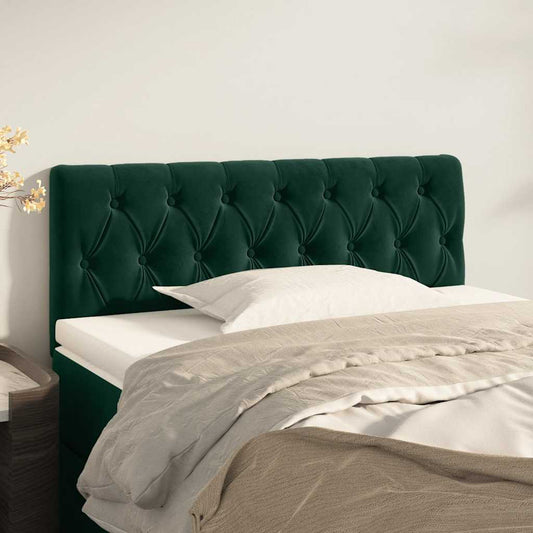 Testiera Verde scuro 90x7x78/88 cm in Velluto | homemem39