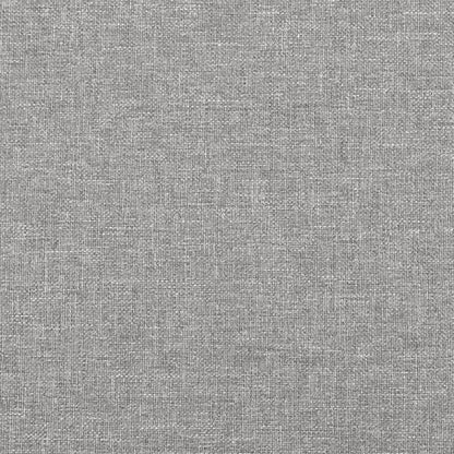 Testiere Grigio Chiaro 100x7x78/88 cm in Tessuto