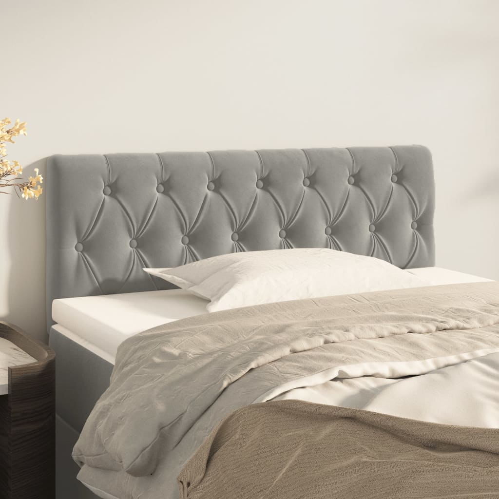 Testiera Grigio Chiaro 100x7x78/88 cm in Velluto | homemem39