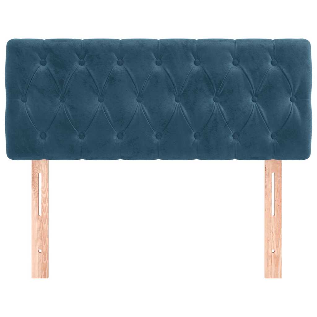 Testiera Blu Scuro 100x7x78/88 cm in Velluto | homemem39