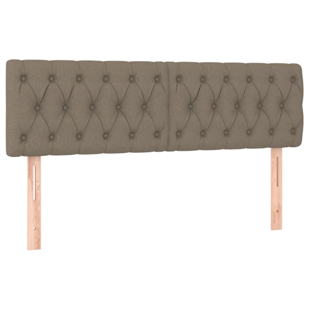 Testiera Tortora 144x7x78/88 cm in Tessuto | homemem39