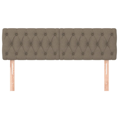 Testiera Tortora 144x7x78/88 cm in Tessuto | homemem39