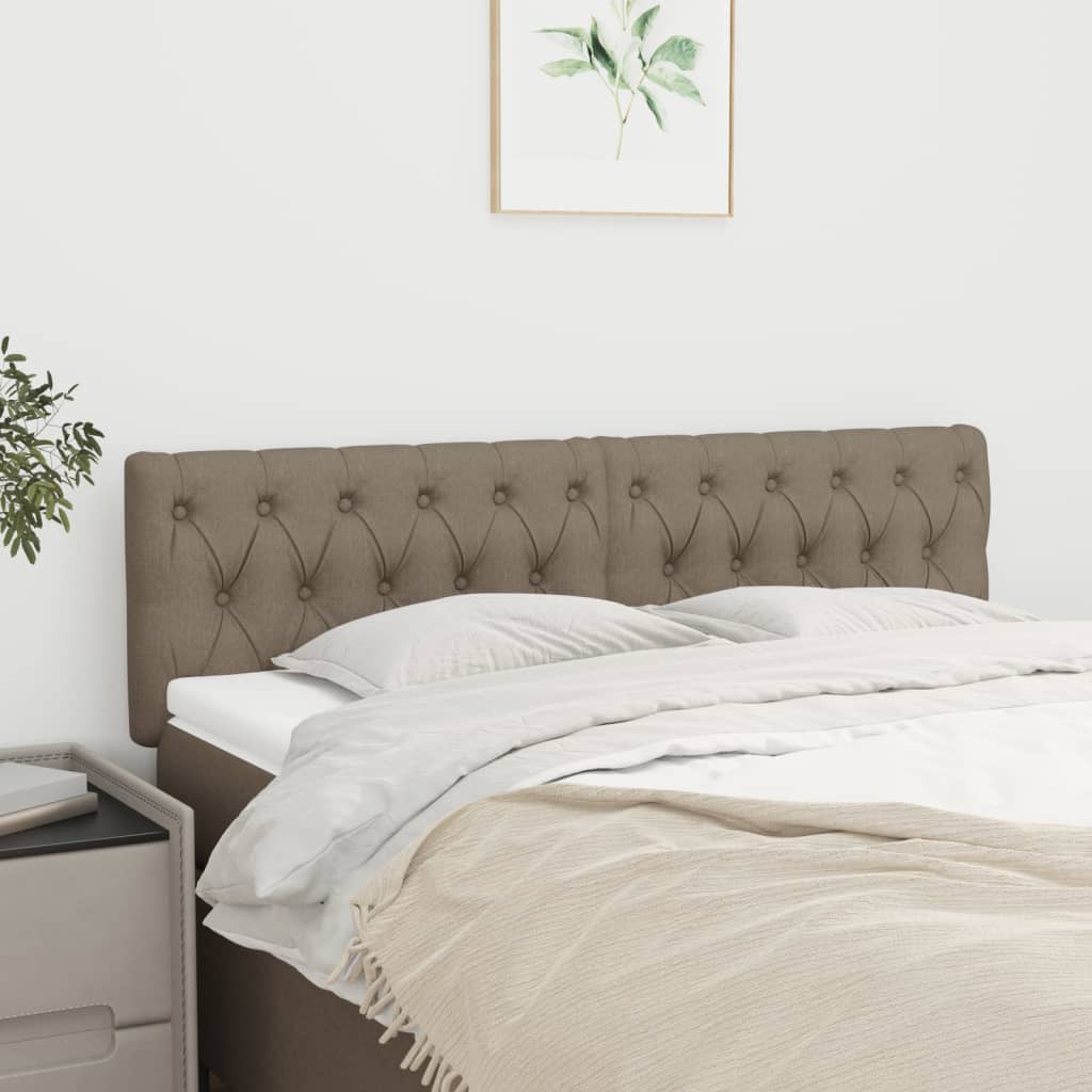 Testiera Tortora 144x7x78/88 cm in Tessuto | homemem39