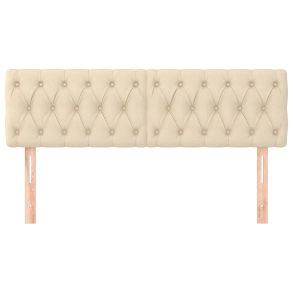 Testiere 2 pz Crema 72x7x78/88 cm in Tessuto - homemem39