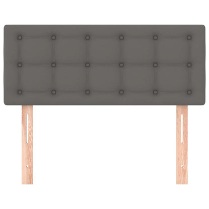 Testiera Grigia 80x5x78/88 cm in Similpelle - homemem39