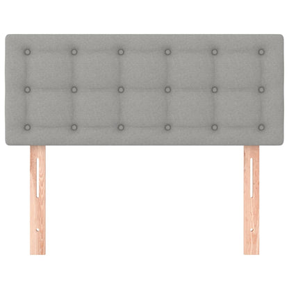 Testiera Grigio Chiaro 100x5x78/88 cm in Tessuto - homemem39