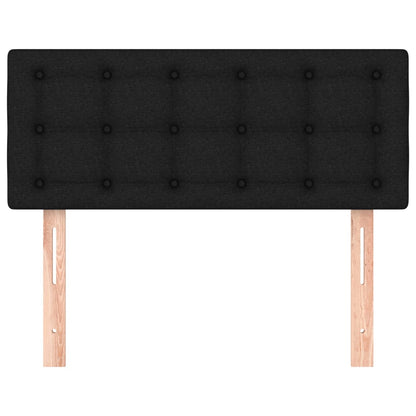 Testiera Nera 100x5x78/88 cm in Tessuto - homemem39