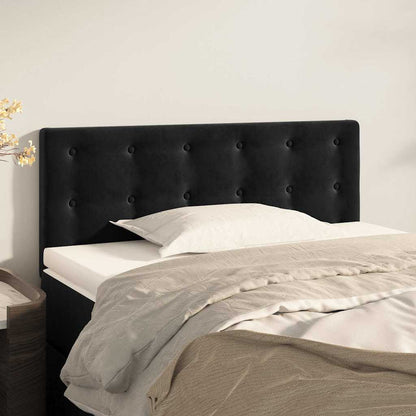 Testiera Nera 100x5x78/88 cm in Velluto | homemem39