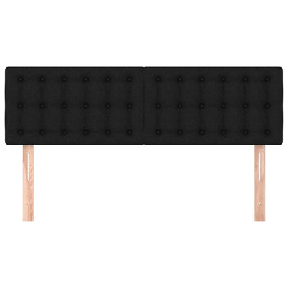 Testiere 2 pz Nere72x5x78/88 cm in Tessuto - homemem39