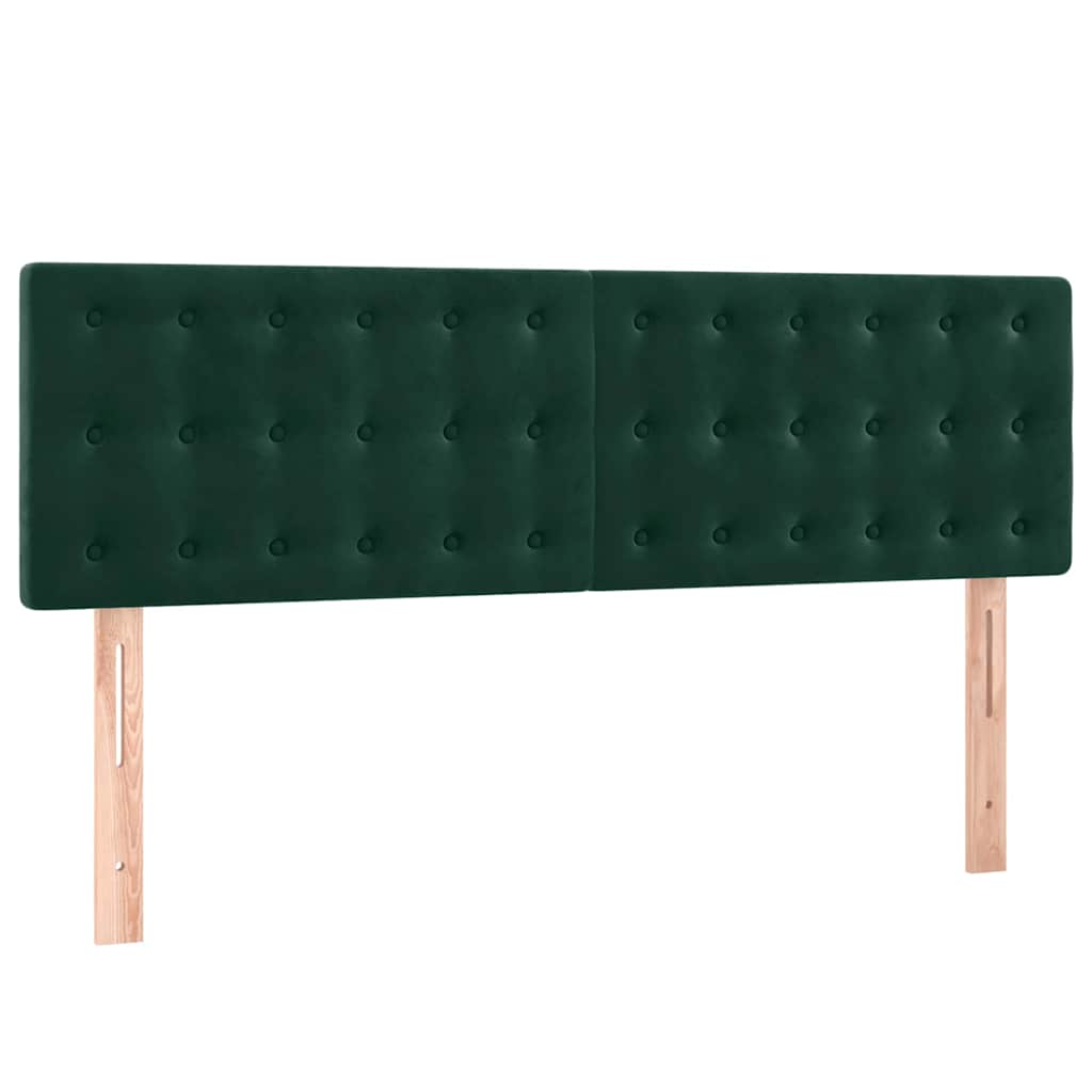 Testiera Verde Scuro 144x5x78/88 cm in Velluto | homemem39