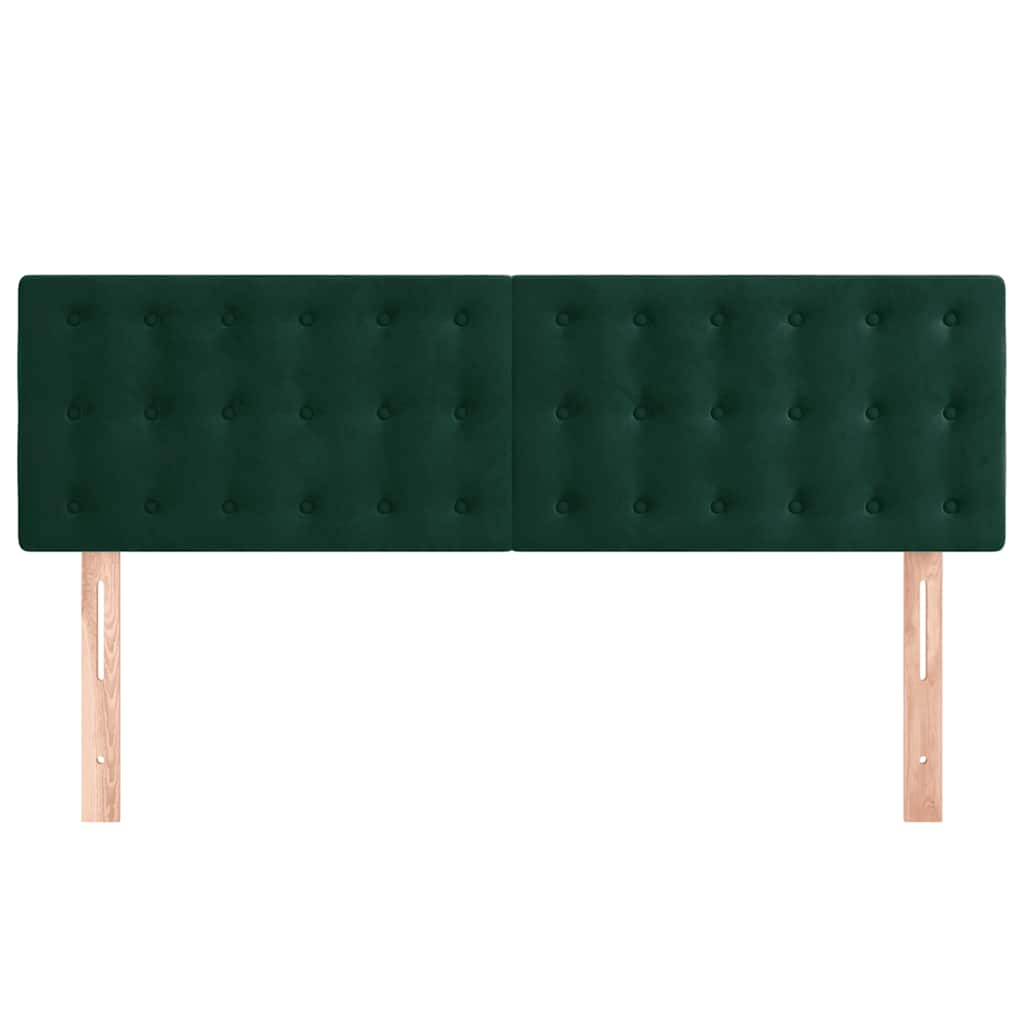 Testiera Verde Scuro 144x5x78/88 cm in Velluto | homemem39