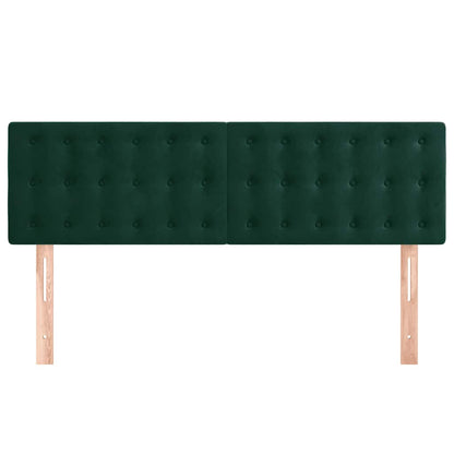 Testiera Verde Scuro 144x5x78/88 cm in Velluto | homemem39