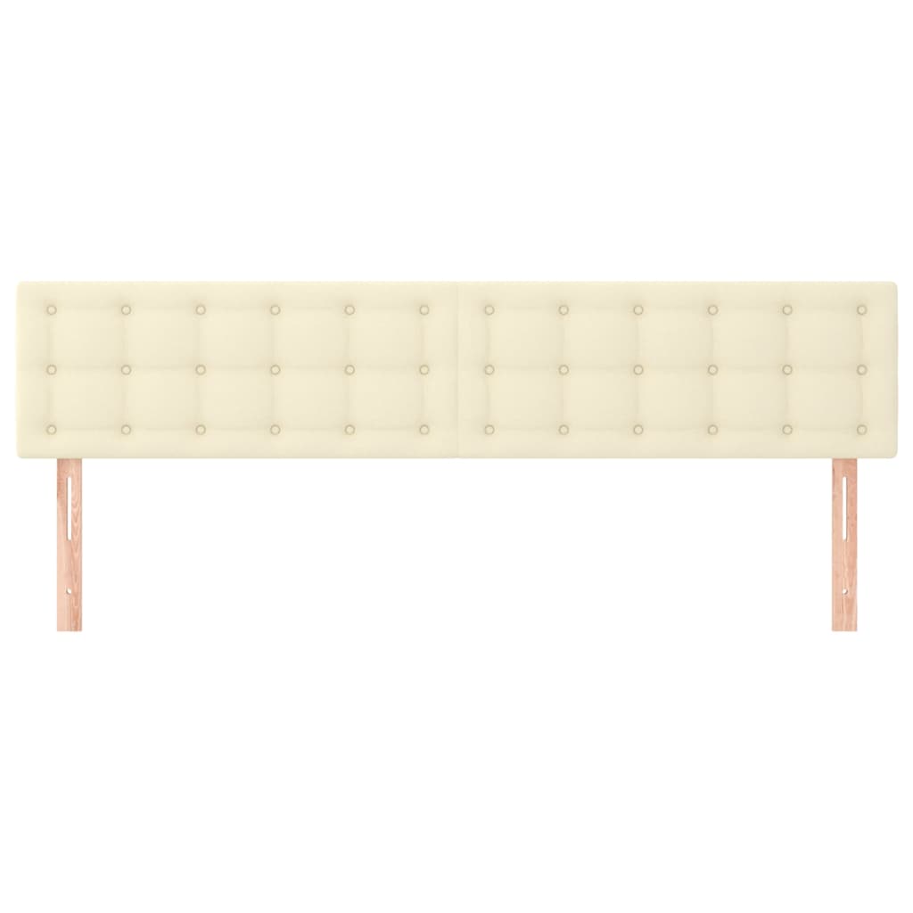 Testiera 2 pz Crema 80x5x78/88 cm in Similpelle - homemem39