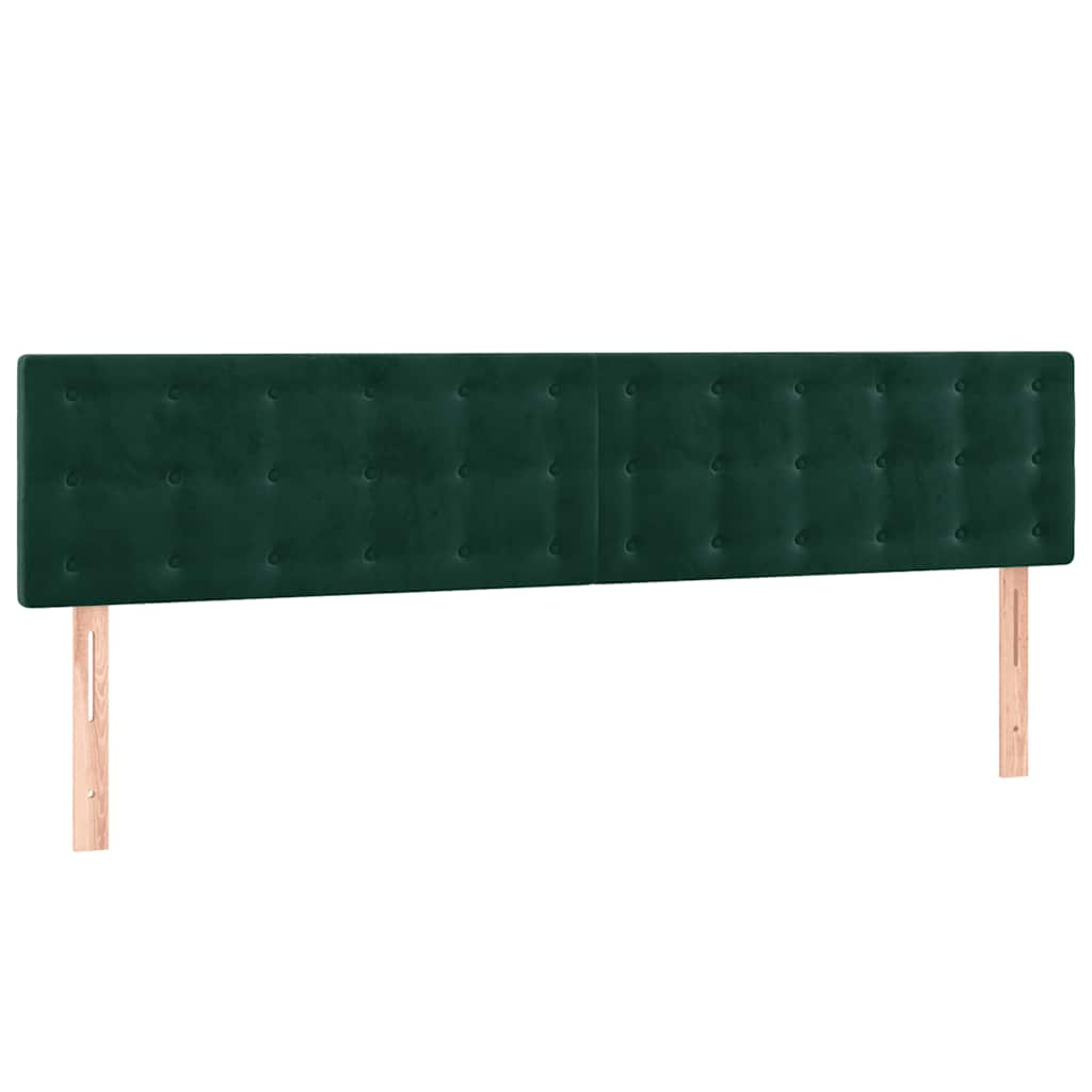 Testiera Verde Scuro 180x5x78/88 cm in Velluto | homemem39