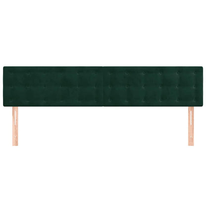 Testiera Verde Scuro 180x5x78/88 cm in Velluto | homemem39