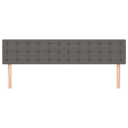 Testiere 2 pz Grigie 100x5x78/88 cm in Similpelle - homemem39