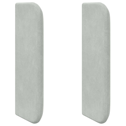 Orecchia della Testata Grigio chiaro 40,5 x 40,5 x 4 cm Velluto