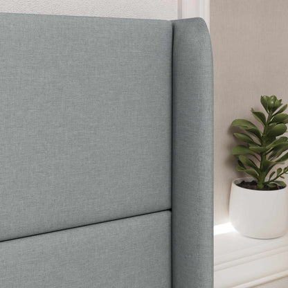 Orecchia della Testata Grigio chiaro 80 x 16 x 4 cm Tessuto | homemem39