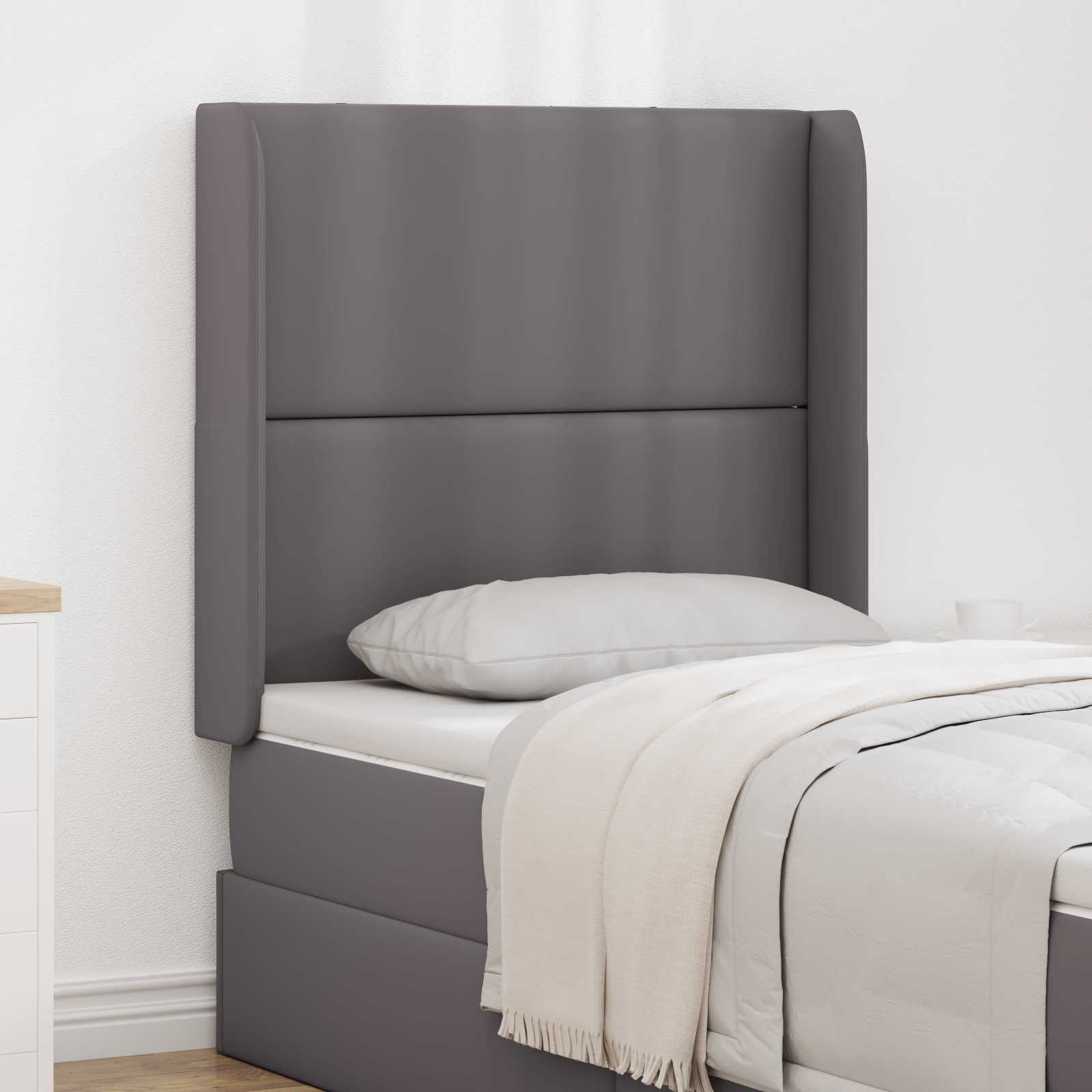 Orecchia della Testata Grigio 80 x 16 x 4 cm PVC | homemem39