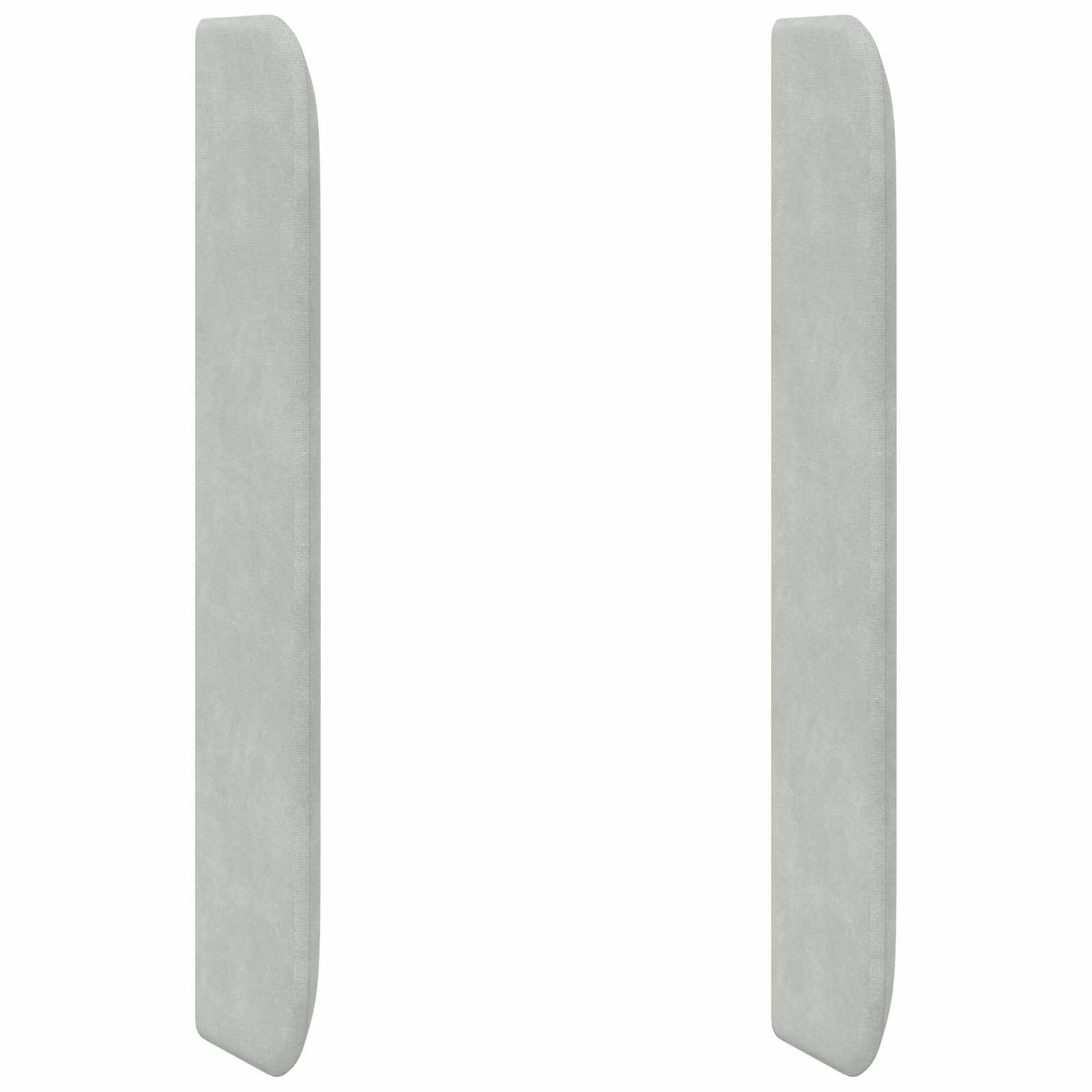 Orecchia della Testata Grigio chiaro 80 x 16 x 4 cm Velluto | homemem39