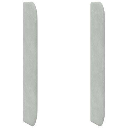 Orecchia della Testata Grigio chiaro 80 x 16 x 4 cm Velluto | homemem39