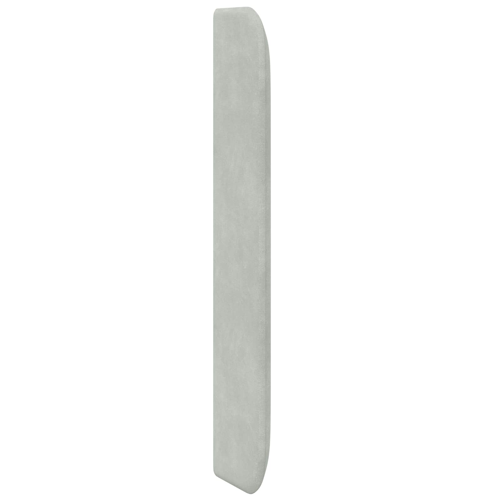 Orecchia della Testata Grigio chiaro 80 x 16 x 4 cm Velluto | homemem39