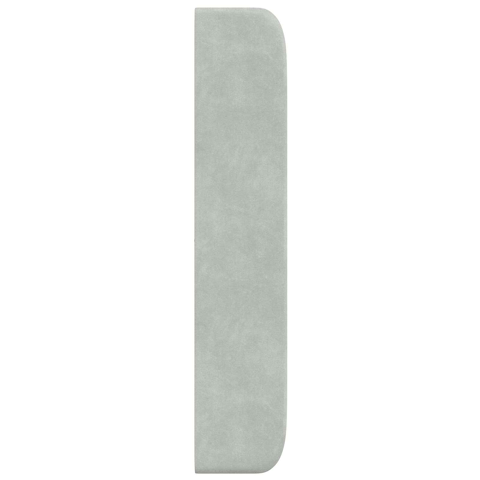 Orecchia della Testata Grigio chiaro 80 x 16 x 4 cm Velluto | homemem39