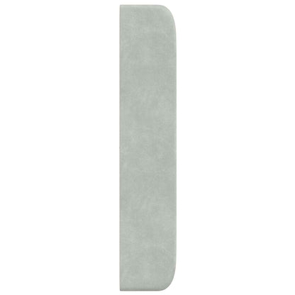 Orecchia della Testata Grigio chiaro 80 x 16 x 4 cm Velluto
