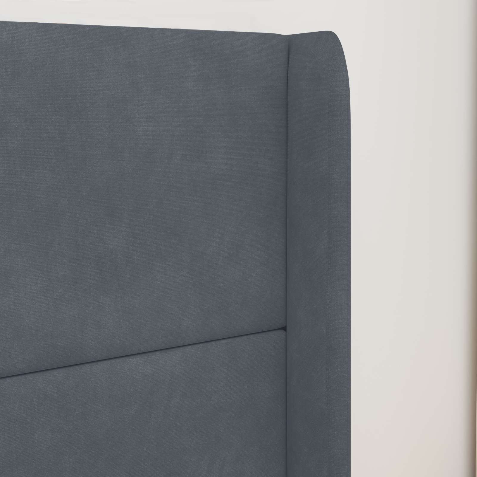 Orecchia della Testata Grigio 80 x 16 x 4 cm Velluto | homemem39