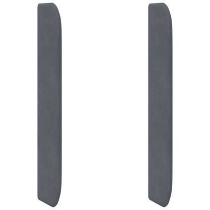 Orecchia della Testata Grigio 80 x 16 x 4 cm Velluto | homemem39