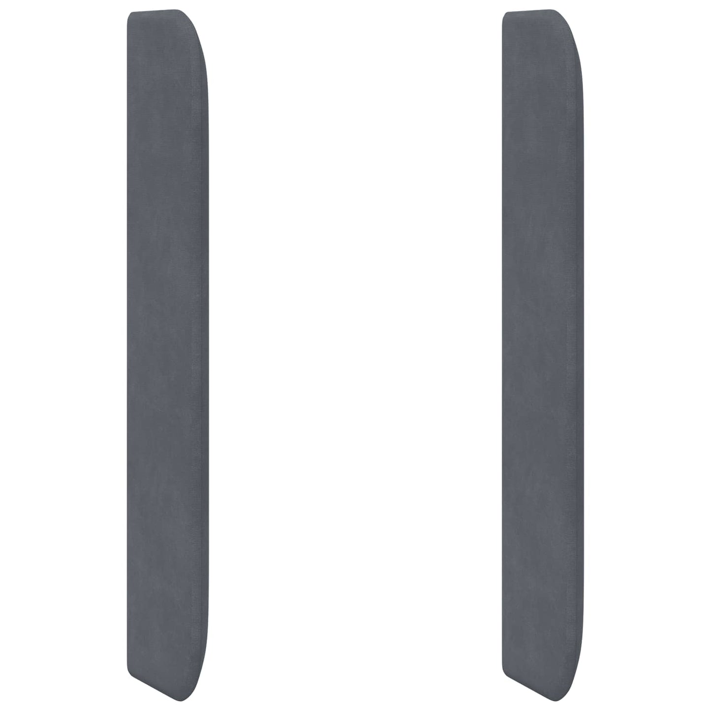 Orecchia della Testata Grigio 80 x 16 x 4 cm Velluto