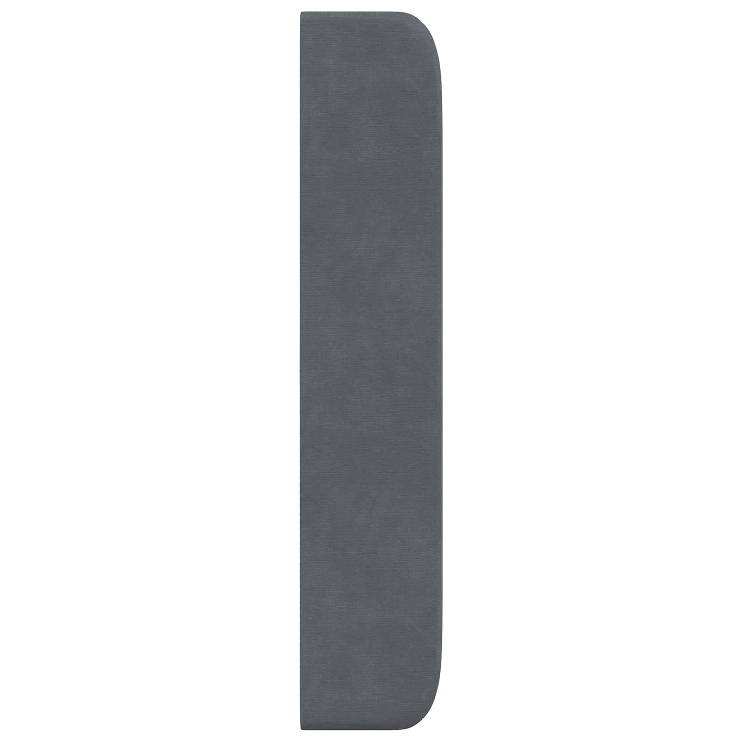 Orecchia della Testata Grigio 80 x 16 x 4 cm Velluto