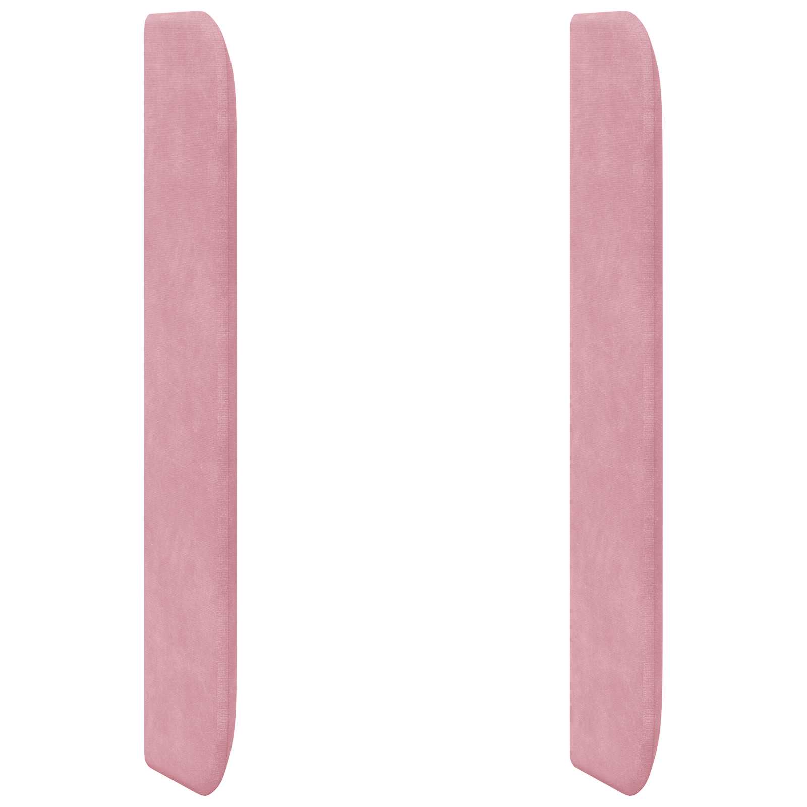 Orecchia della Testata Rosa 80 x 16 x 4 cm Velluto | homemem39