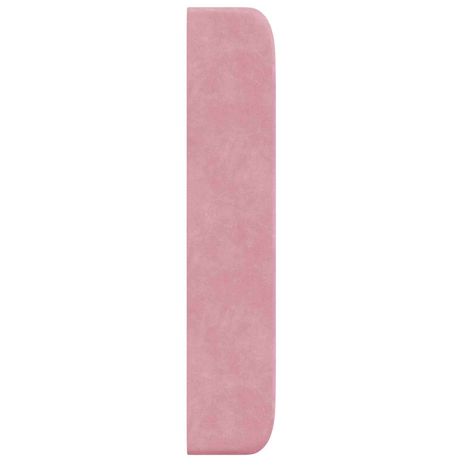 Orecchia della Testata Rosa 80 x 16 x 4 cm Velluto | homemem39