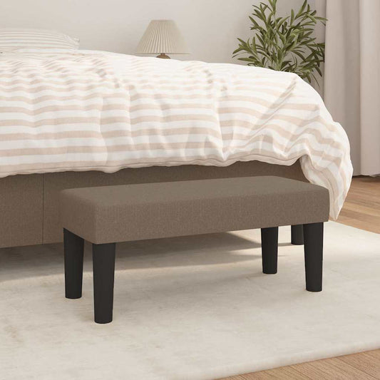 Panca Tortora 70x30x30 cm in Tessuto - homemem39