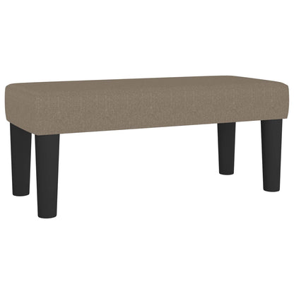 Panca Tortora 70x30x30 cm in Tessuto