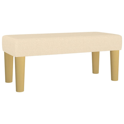 Cream Bench 70x30x30 cm in Fabric