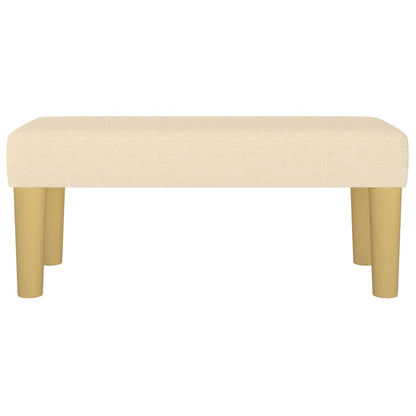 Cream Bench 70x30x30 cm in Fabric